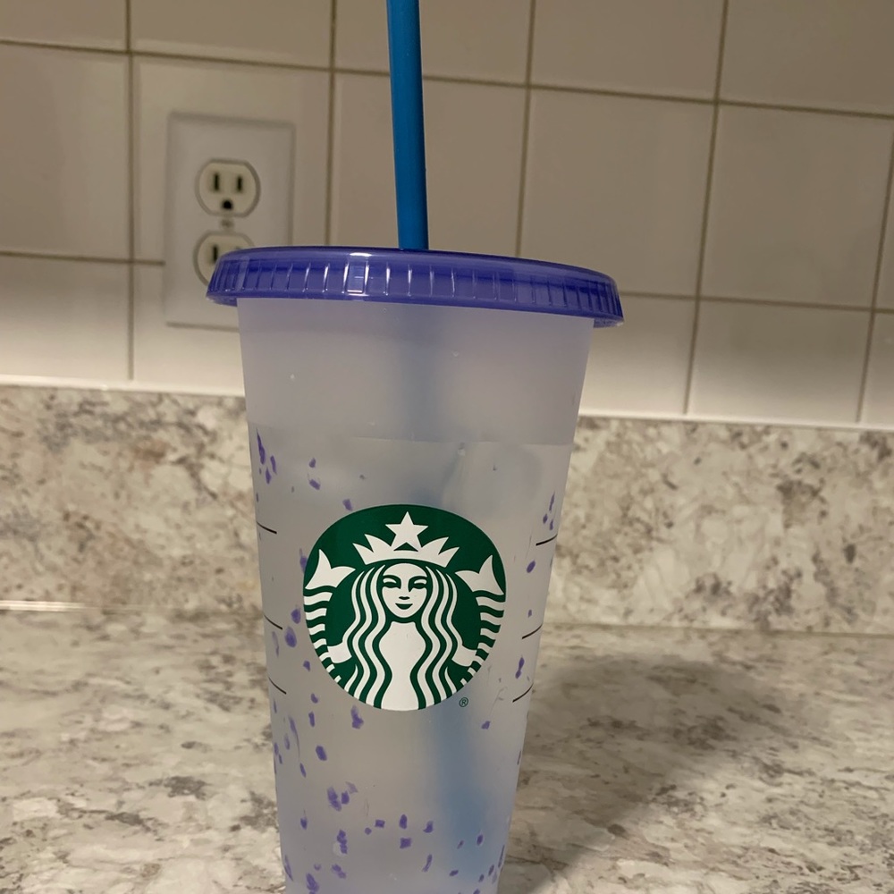 Starbucks reusable confetti cup